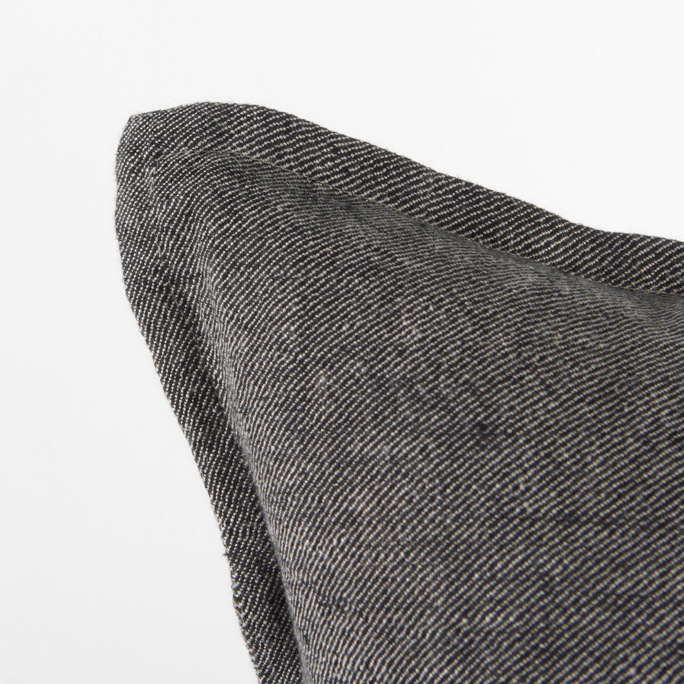 Zadie Light Gray & Dark Gray Decorative Pillow Cover