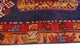 Fine Vintage Distressed Gertrude Navy/Red Runner, 3'5x10'0