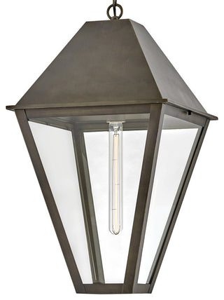 Hinkley Endsley Large Hanging Lantern, Blackened Brass