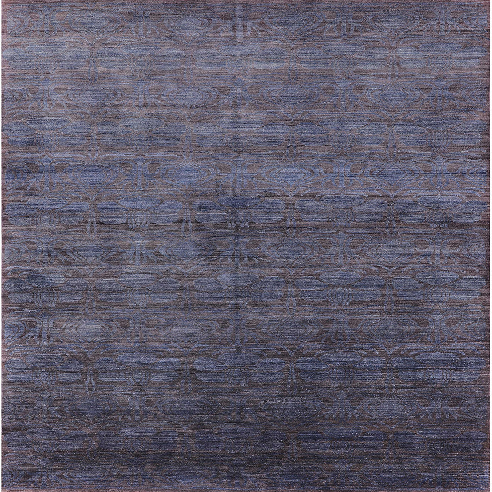Ahgly Company Indoor Square Mid-Century Modern Area Rugs, 4' Square