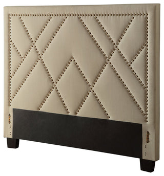 Modus Geneva E King Vienne Headboard Bed, Powder
