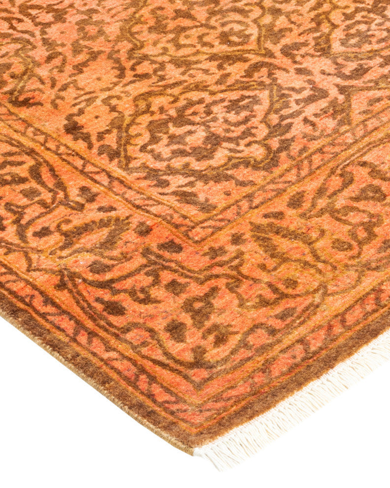 Mogul, One-of-a-Kind Hand-Knotted Area Rug Yellow, 2'7"x13'9"