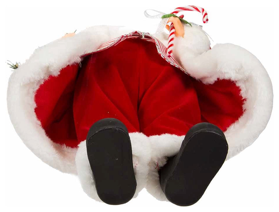 Kurt Adler 17.5" Kringle Klaus Peppermint Santa