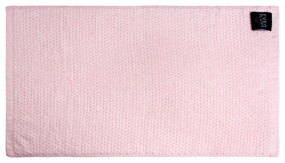 Everplush Diamond Jacquard Hand Towel Set, 4-Pack, Pale Pink