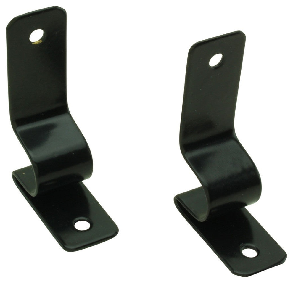 Black Brass Carpet Runner Rod Set for Staircase 39 5/8" L Rust Resistant Tubes