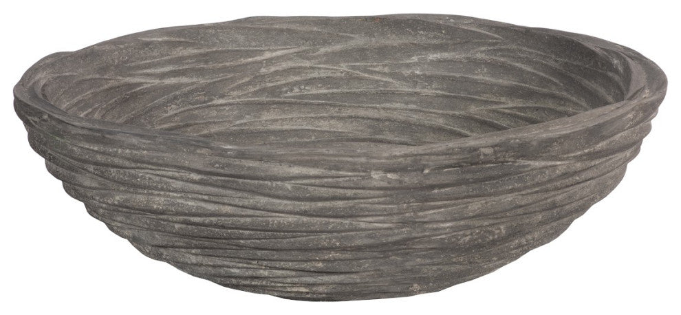 Waves Bowl, Large, Gray