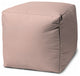 17  Cool Pale Pink Blush Solid Color Indoor Outdoor Pouf Ottoman