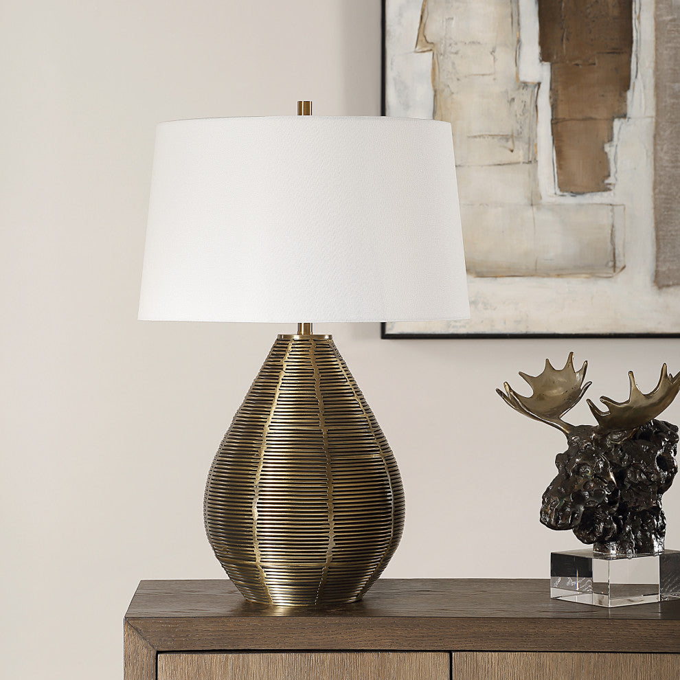 Uttermost Knowles Brass Table Lamp