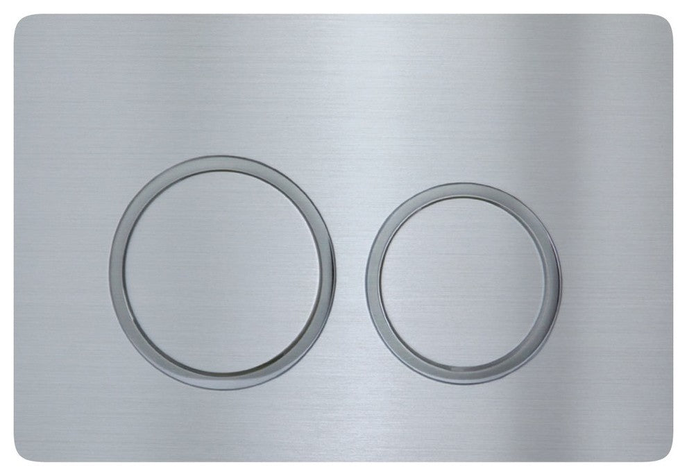 Concealed Tank For Wall Toilets, 2x6" Wall Studs, Polished Chrome Push Plate