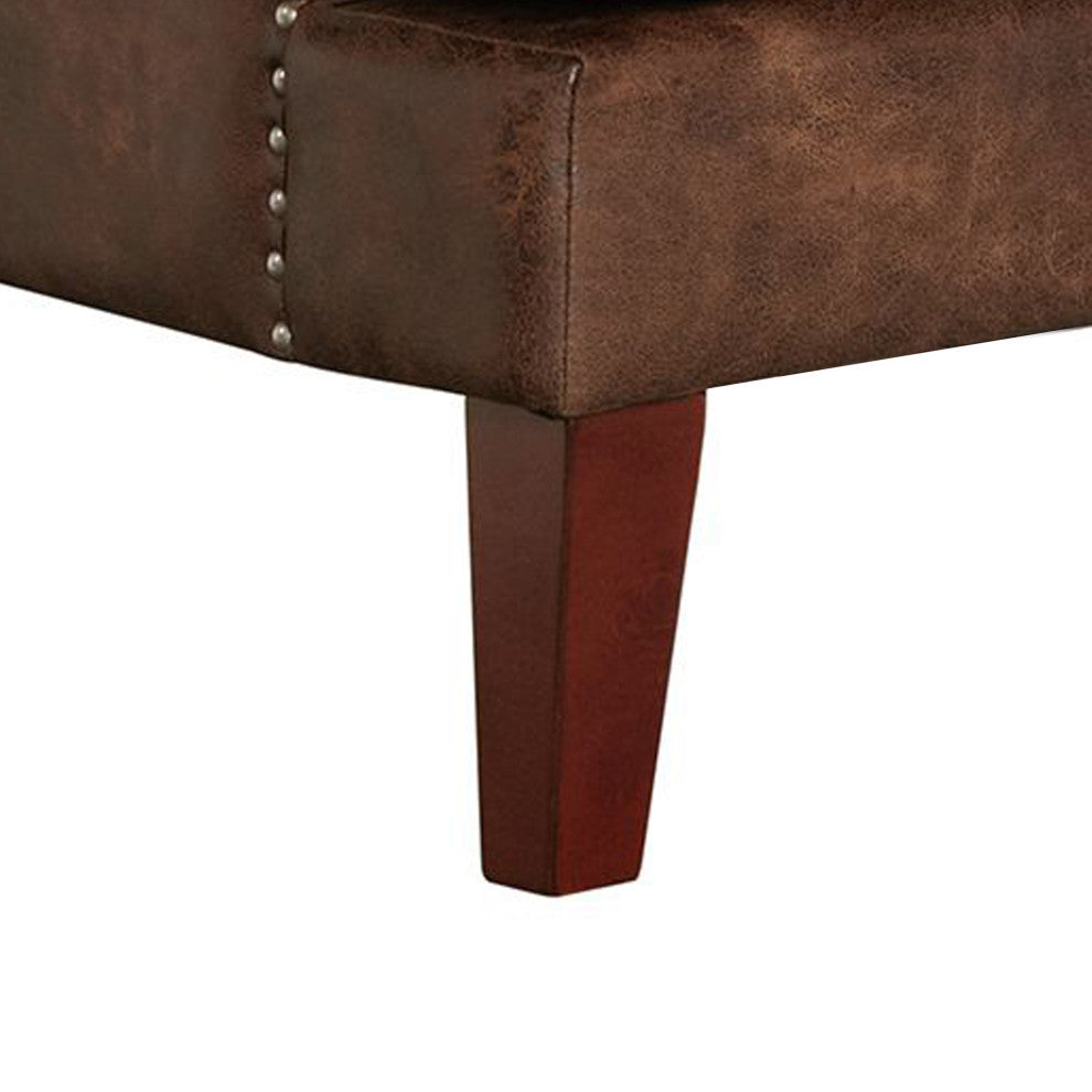 Picket House Elia Chair With Chrome Nails, Sierra Toffee