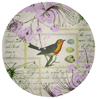 Singing Bird Spring Chenille Rug, Lilac, 5' Round