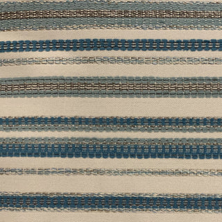 Plutus Blue Lanes Stripe Luxury Throw Pillow, 20"x20"