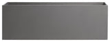 Belmont Rectangle Planter Box, Gray, 24"x8"x8