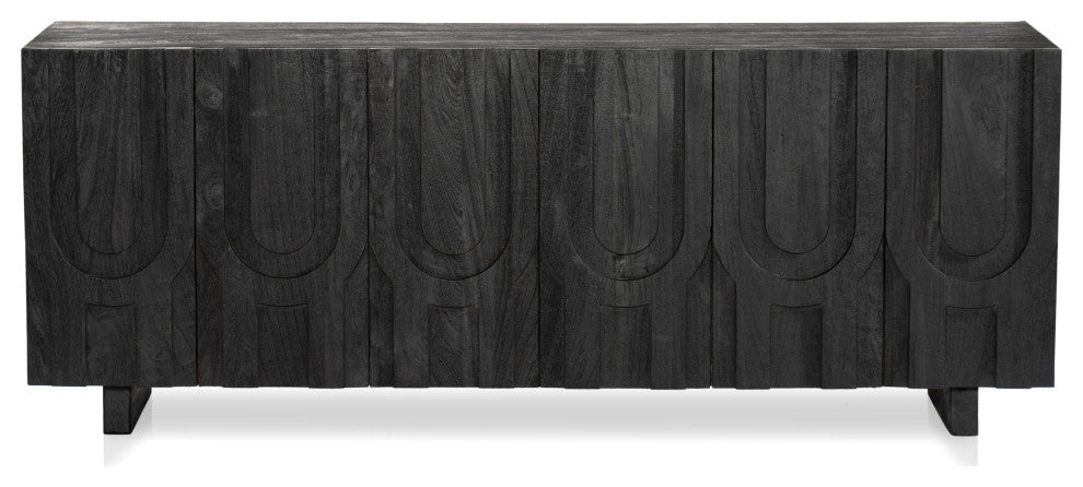 Rivka Media Console-Dark Totem