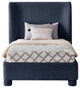 Penny Bed, Navy, Twin, Chenille Fabric