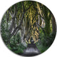 The Dark Hedges Ireland Landscape, Photo Round Metal Wall Art, 11"