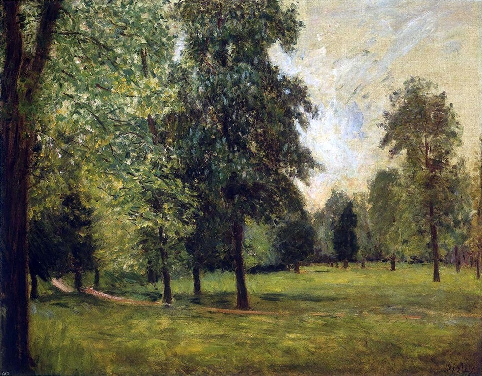 Alfred Sisley The Park at Sevres, 21"x28" Wall Decal Print