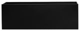 Belmont Rectangle Planter Box, Black, 36"x12"x12