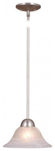 Vaxcel Da Vinci 10\" Mini Pendant, Brushed Nickel