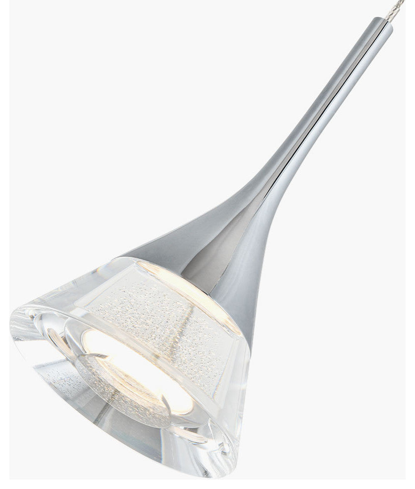 Amalfi 5-Light ETL Certified Integrated LED Chandelier Light, Polished Chrome