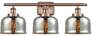 Innovations 916-3W-AC-G78 3-Light Bath Vanity Light, Antique Copper