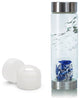 Water Bottle, VitaJuwel ViA Gemwater Bottle, White Loop Caps, Balance Old