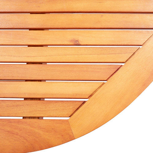 vidaXL Garden Table Natural wood Solid eucalyptus wood 63x33.5x29.1 in