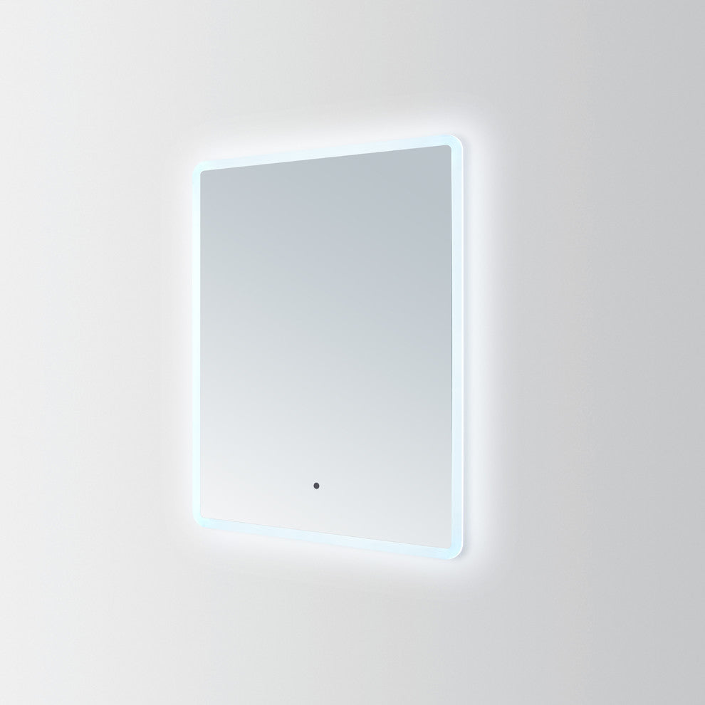 Electric LED Mirror, Rounded Edge Backlit Mirror, 24 X 32