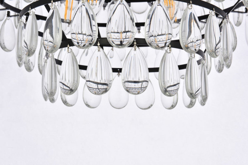 Murphy 18" Flush Mount, Black