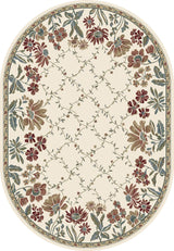 Ancient Garden Rug, 6'7"X9'6" Oval