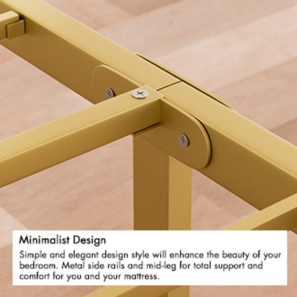 Gewnee Metal Steel Platform Bed Frame