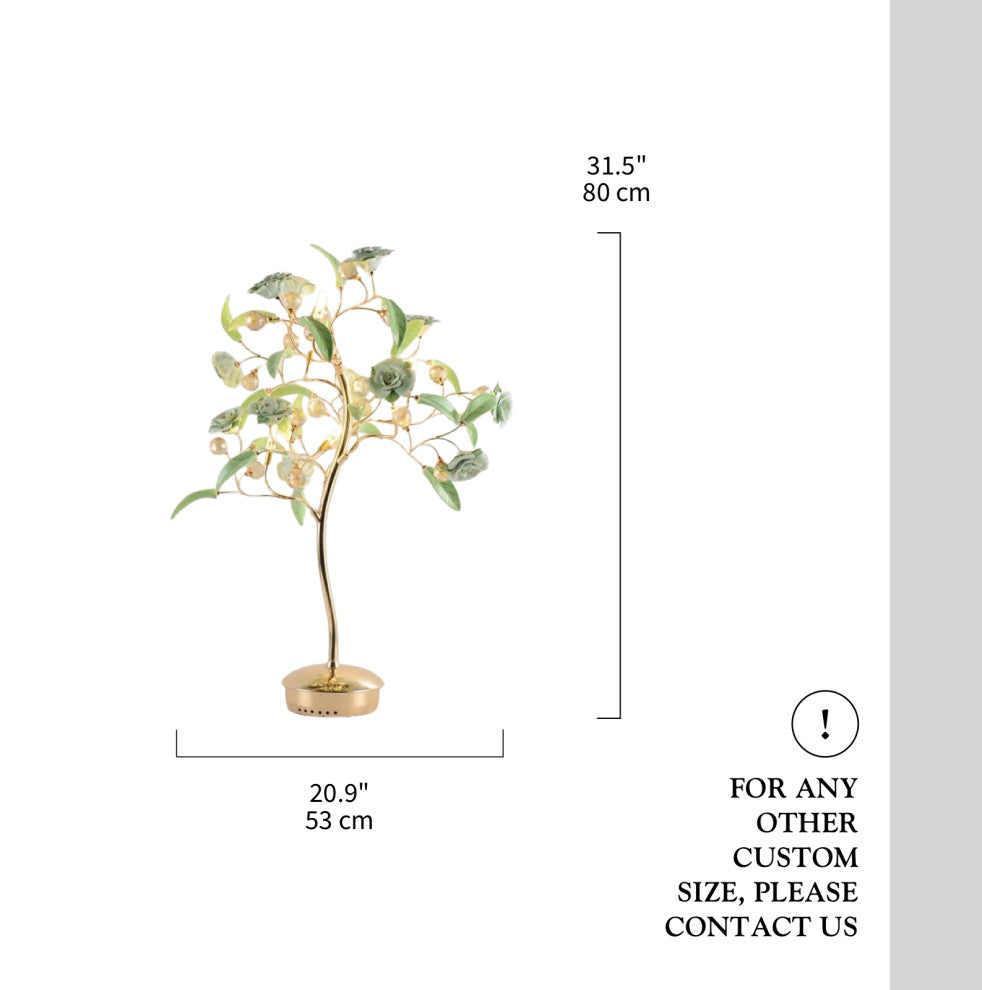 La Tour-de-Peilz | Creative LED Night Lightting in the Shape of Tree, Green