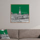 Deny Designs Bird Ave Dartmouth College Green Framed Wall Art