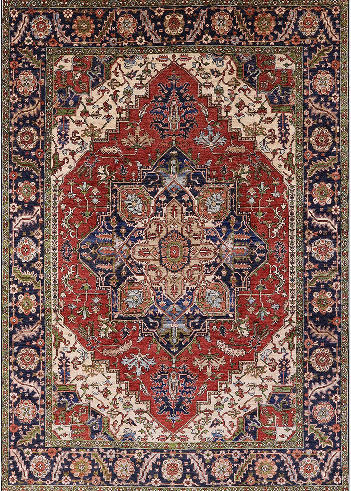 Ahgly Company Indoor Rectangle Mid-Century Modern Area Rugs, 5' x 8'