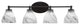 Capri 4-Light Bath Bar, Matte Black/Onyx Swirl