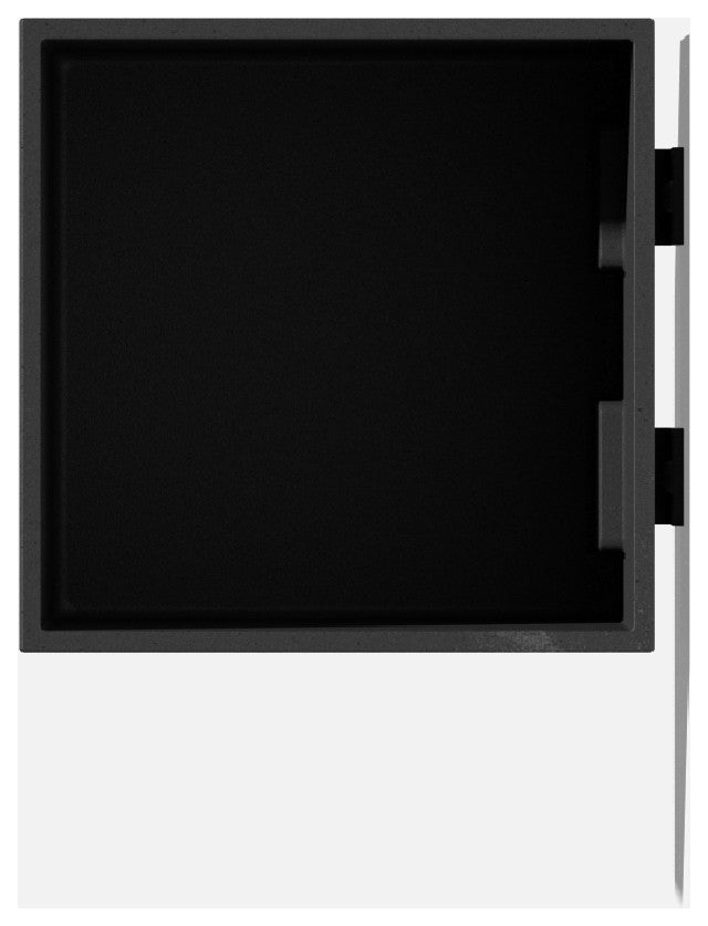 Veadek Geo Series Hanging 5" Planter, Black, 5", 2 Pack