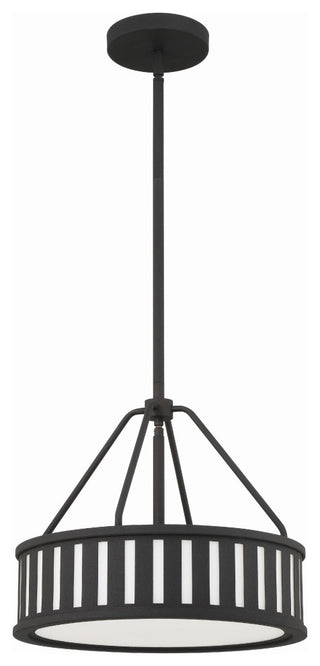 Kendal 3-Light Black Forged Pendant