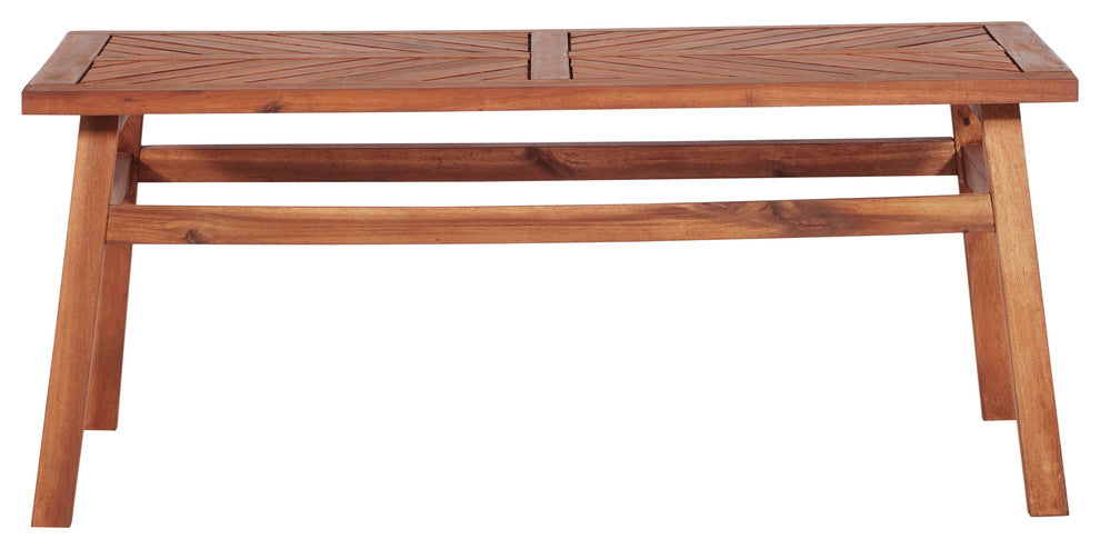 Patio Wood Coffee Table, Brown