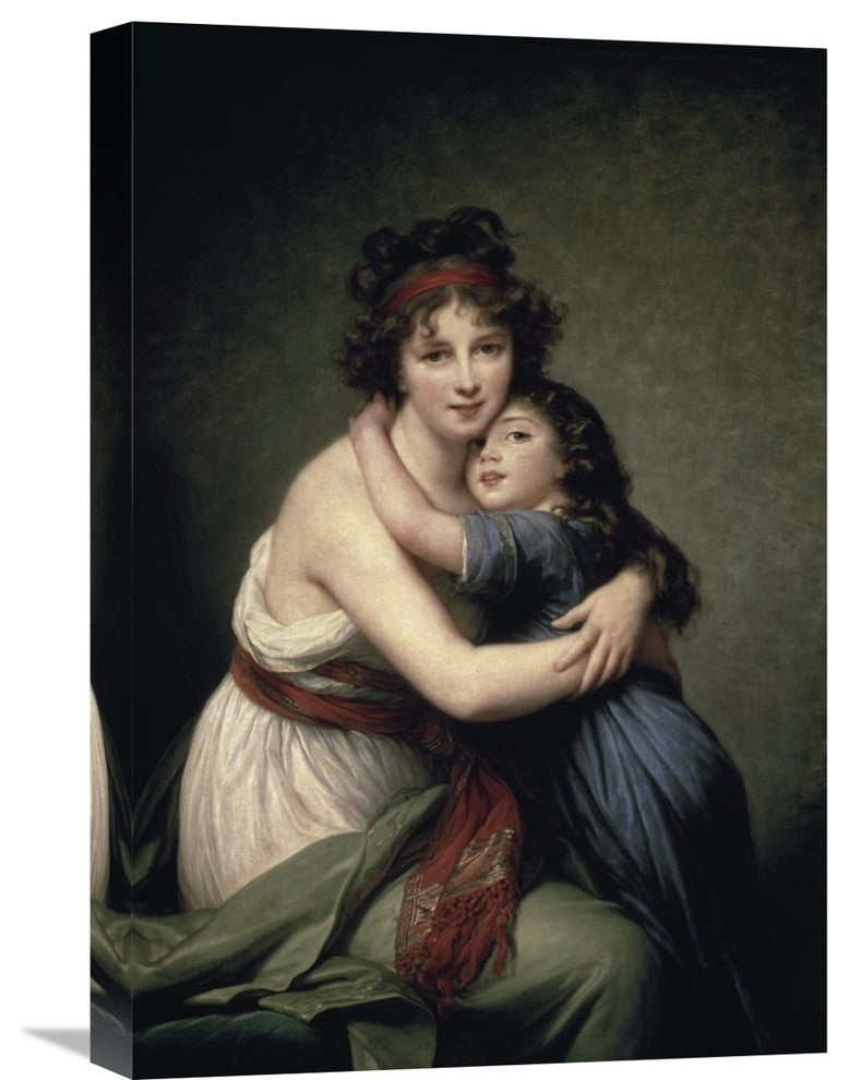 "Madame Vigee Le Brun and Her Daughter" Artwork, 15"x22"