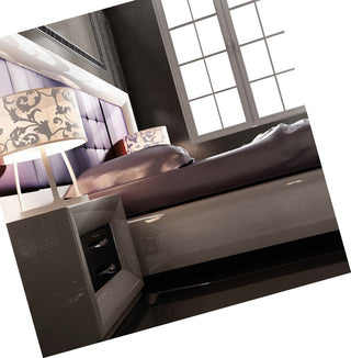 Md Sophie 39 Special Headboard Bedroom Set, Glossy White, King