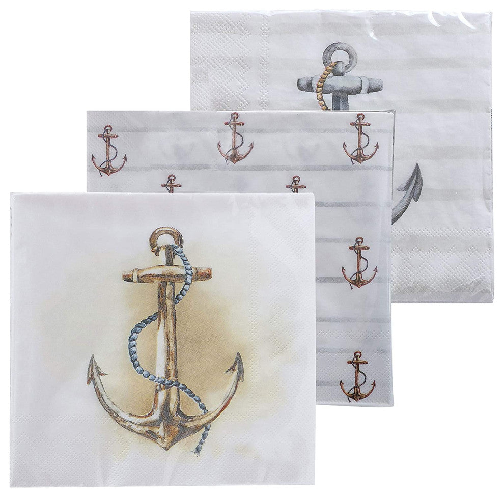 60 Count Anchor Quality 3-Ply Paper Napkins