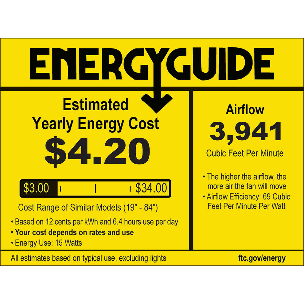 Kichler 300032SBK 48"Ceiling Fan, Satin Black Finish