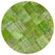 Rug N Carpet - Handwoven Turkish 7' 2" x 7' 2" One-of-a-Kind Round Patchwork Rug