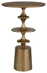 Uttermost Echo Brass Drink Table