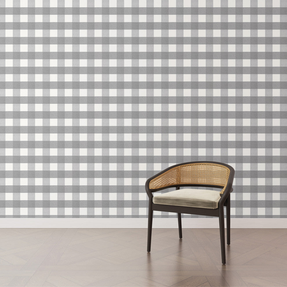Buffalo Check Gray Peel and Stick Mural