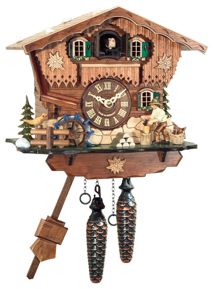 Water Wheel Engstler Battery-Operated Cuckoo Clock- Full Size