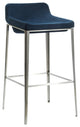 Modrest Adhil Modern Blue Fabric Bar Stool