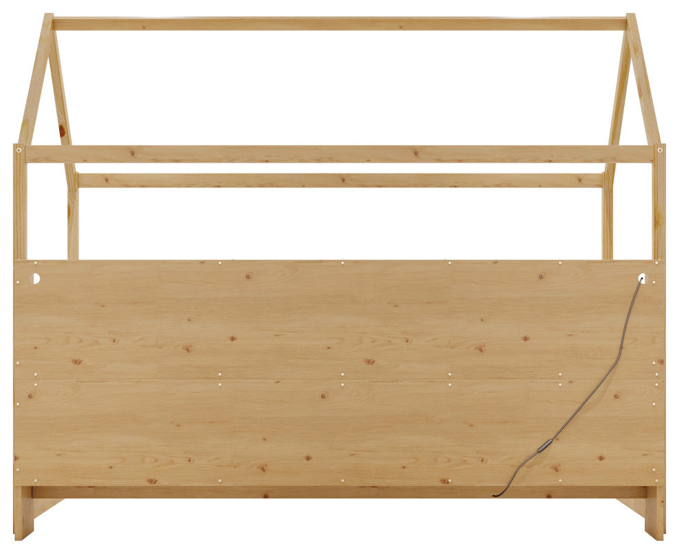 Gewnee Twin Size House Bed with LED Light