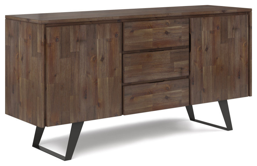 Lowry Sideboard Buffet, Rustic Natural Aged Brown