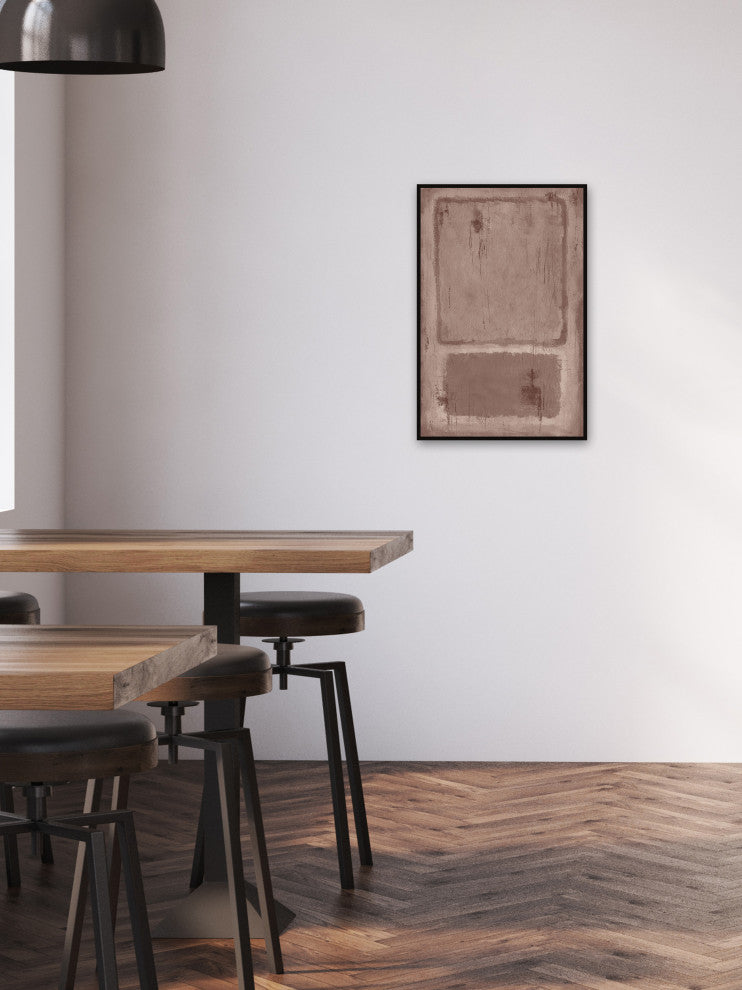 "Unequal Division" Floater Framed Painting Print on Canvas, 30x45